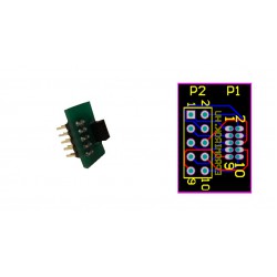 2x5 csatlakozó adapter 1,27 -> 2,54