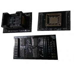 FlashcatUSB TSOP48 és PLCC32 adapter
