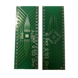 QFN40 to DIP40 adapter nyáklap - 6mm x 6mm