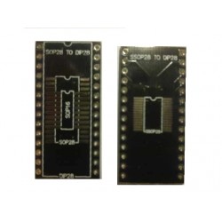 SOIC28 és SSOP28 to DIP28 adapter - három az egyben - csak nyáklap