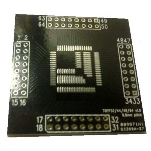 QFP 32,44,48,64 univerzális adapter nyáklap (0,8mm)